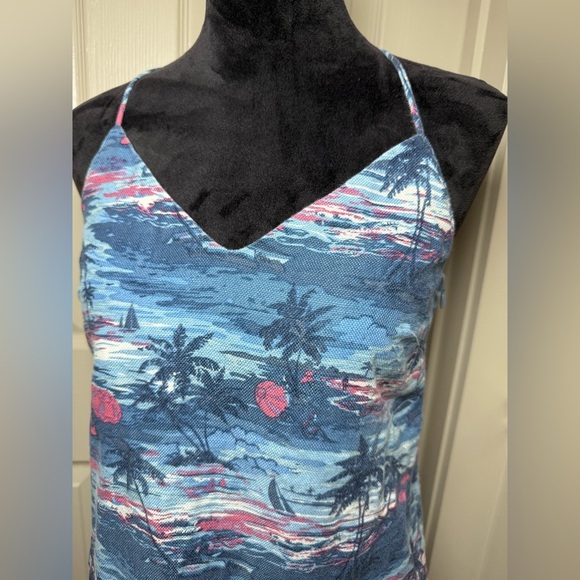 J.Crew Women’s Tropical Print Linen-Blend Slip Dress – Size 2 - Picture 2 of 7